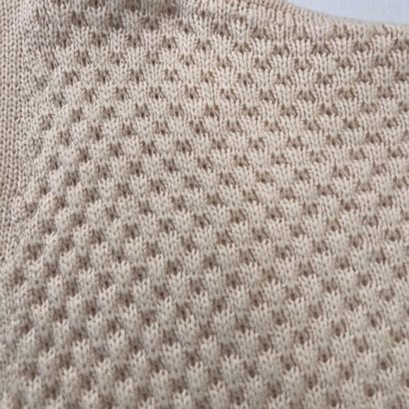 Vince Wool Yak Honeycomb Long Cardigan Sweater Oversized Open Front Size Large - Picture 9 of 10